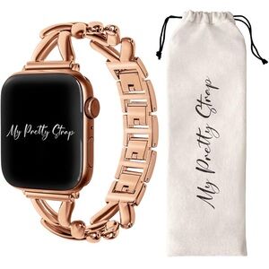 My Pretty Strap - Compatible Apple Watch Band Strap, Stainless Steel Fashion
